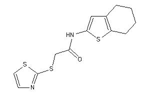 N-(4,5,6,7-tetrahydrobenzothiophen-2-yl)-2-(thiazol-2-ylthio)acetamide