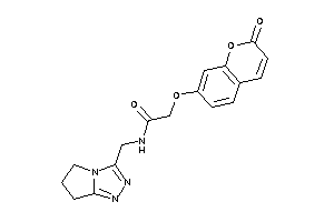 N-(6,7-dihydro-5H-pyrrolo[2,1-c][1,2,4]triazol-3-ylmethyl)-2-(2-ketochromen-7-yl)oxy-acetamide