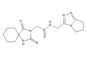 N-(6,7-dihydro-5H-pyrrolo[2,1-c][1,2,4]triazol-3-ylmethyl)-2-(2,4-diketo-1,3-diazaspiro[4.5]decan-3-yl)acetamide