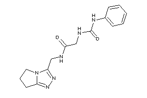 N-(6,7-dihydro-5H-pyrrolo[2,1-c][1,2,4]triazol-3-ylmethyl)-2-(phenylcarbamoylamino)acetamide