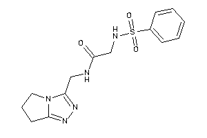 2-(benzenesulfonamido)-N-(6,7-dihydro-5H-pyrrolo[2,1-c][1,2,4]triazol-3-ylmethyl)acetamide