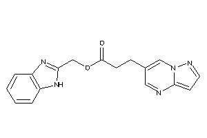 3-pyrazolo[1,5-a]pyrimidin-6-ylpropionic Acid 1H-benzimidazol-2-ylmethyl Ester