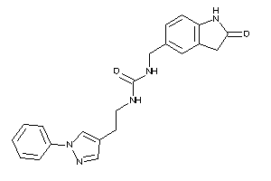 1-[(2-ketoindolin-5-yl)methyl]-3-[2-(1-phenylpyrazol-4-yl)ethyl]urea