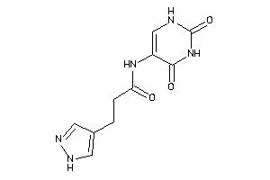 N-(2,4-diketo-1H-pyrimidin-5-yl)-3-(1H-pyrazol-4-yl)propionamide