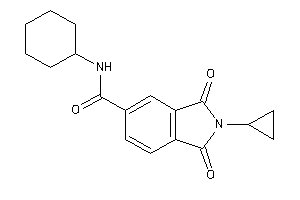 N-cyclohexyl-2-cyclopropyl-1,3-diketo-isoindoline-5-carboxamide