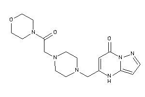 5-[[4-(2-keto-2-morpholino-ethyl)piperazino]methyl]-4H-pyrazolo[1,5-a]pyrimidin-7-one