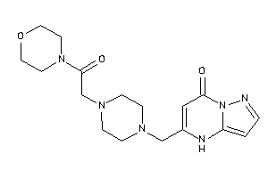 Image of 5-[[4-(2-keto-2-morpholino-ethyl)piperazino]methyl]-4H-pyrazolo[1,5-a]pyrimidin-7-one