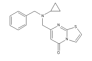 7-[[benzyl(cyclopropyl)amino]methyl]thiazolo[3,2-a]pyrimidin-5-one