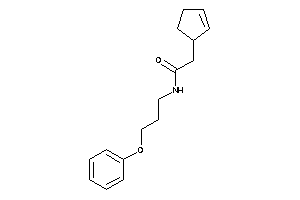 2-cyclopent-2-en-1-yl-N-(3-phenoxypropyl)acetamide