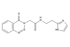 N-[2-(1H-imidazol-2-yl)ethyl]-2-(4-keto-1,2,3-benzotriazin-3-yl)acetamide