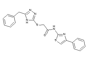 2-[(5-benzyl-4H-1,2,4-triazol-3-yl)thio]-N-(4-phenylthiazol-2-yl)acetamide