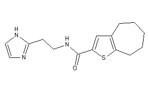 N-[2-(1H-imidazol-2-yl)ethyl]-5,6,7,8-tetrahydro-4H-cyclohepta[b]thiophene-2-carboxamide