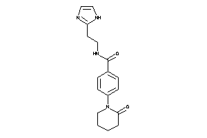 N-[2-(1H-imidazol-2-yl)ethyl]-4-(2-ketopiperidino)benzamide