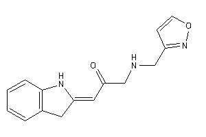 1-indolin-2-ylidene-3-(isoxazol-3-ylmethylamino)acetone