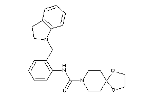 N-[2-(indolin-1-ylmethyl)phenyl]-1,4-dioxa-8-azaspiro[4.5]decane-8-carboxamide