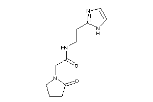 N-[2-(1H-imidazol-2-yl)ethyl]-2-(2-ketopyrrolidino)acetamide