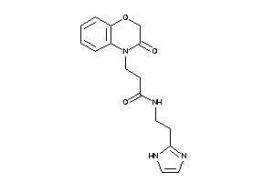 N-[2-(1H-imidazol-2-yl)ethyl]-3-(3-keto-1,4-benzoxazin-4-yl)propionamide