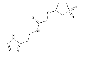 2-[(1,1-diketothiolan-3-yl)thio]-N-[2-(1H-imidazol-2-yl)ethyl]acetamide