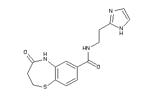 N-[2-(1H-imidazol-2-yl)ethyl]-4-keto-3,5-dihydro-2H-1,5-benzothiazepine-7-carboxamide