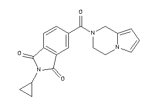 2-cyclopropyl-5-(3,4-dihydro-1H-pyrrolo[1,2-a]pyrazine-2-carbonyl)isoindoline-1,3-quinone