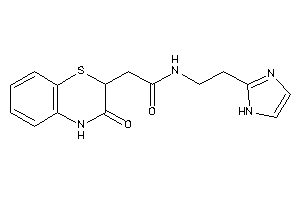 N-[2-(1H-imidazol-2-yl)ethyl]-2-(3-keto-4H-1,4-benzothiazin-2-yl)acetamide