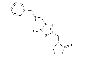 1-[[4-[(benzylamino)methyl]-5-thioxo-1,3,4-oxadiazol-2-yl]methyl]-2-pyrrolidone