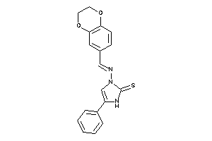 1-(2,3-dihydro-1,4-benzodioxin-6-ylmethyleneamino)-4-phenyl-4-imidazoline-2-thione