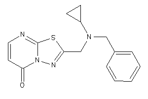 2-[[benzyl(cyclopropyl)amino]methyl]-[1,3,4]thiadiazolo[3,2-a]pyrimidin-5-one