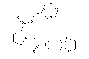 1-[2-(1,4-dioxa-8-azaspiro[4.5]decan-8-yl)-2-keto-ethyl]pyrrolidine-2-carboxylic Acid Benzyl Ester