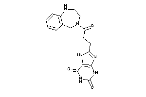 8-[3-keto-3-(1,2,3,5-tetrahydro-1,4-benzodiazepin-4-yl)propyl]-7H-xanthine