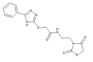 N-[2-(2,4-diketothiazolidin-3-yl)ethyl]-2-[(5-phenyl-4H-1,2,4-triazol-3-yl)thio]acetamide