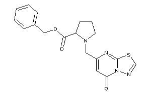 Image of 1-[(5-keto-[1,3,4]thiadiazolo[3,2-a]pyrimidin-7-yl)methyl]pyrrolidine-2-carboxylic Acid Benzyl Ester