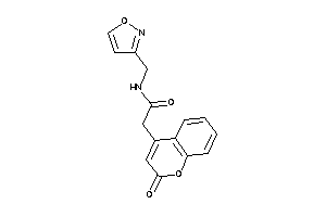 N-(isoxazol-3-ylmethyl)-2-(2-ketochromen-4-yl)acetamide