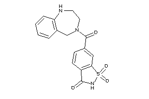 1,1-diketo-6-(1,2,3,5-tetrahydro-1,4-benzodiazepine-4-carbonyl)-1,2-benzothiazol-3-one