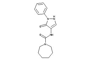 N-(5-keto-1-phenyl-3-pyrazolin-4-yl)azepane-1-carboxamide