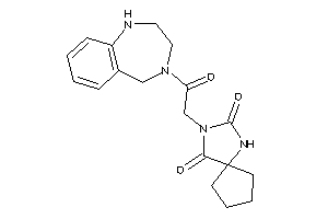 Image of 3-[2-keto-2-(1,2,3,5-tetrahydro-1,4-benzodiazepin-4-yl)ethyl]-1,3-diazaspiro[4.4]nonane-2,4-quinone