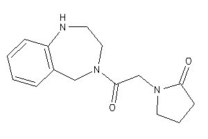 1-[2-keto-2-(1,2,3,5-tetrahydro-1,4-benzodiazepin-4-yl)ethyl]-2-pyrrolidone