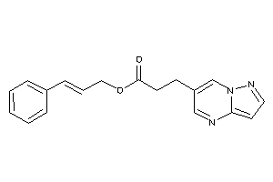 3-pyrazolo[1,5-a]pyrimidin-6-ylpropionic Acid Cinnamyl Ester