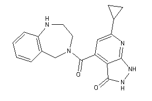 6-cyclopropyl-4-(1,2,3,5-tetrahydro-1,4-benzodiazepine-4-carbonyl)-1,2-dihydropyrazolo[3,4-b]pyridin-3-one