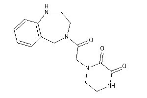 1-[2-keto-2-(1,2,3,5-tetrahydro-1,4-benzodiazepin-4-yl)ethyl]piperazine-2,3-quinone