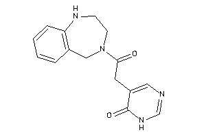 5-[2-keto-2-(1,2,3,5-tetrahydro-1,4-benzodiazepin-4-yl)ethyl]-1H-pyrimidin-6-one