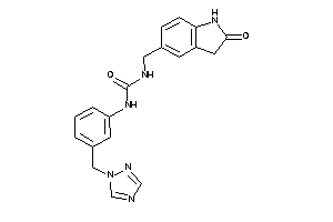 1-[(2-ketoindolin-5-yl)methyl]-3-[3-(1,2,4-triazol-1-ylmethyl)phenyl]urea