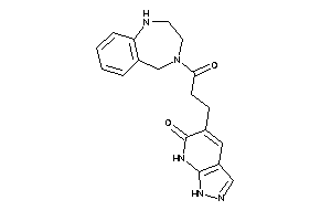5-[3-keto-3-(1,2,3,5-tetrahydro-1,4-benzodiazepin-4-yl)propyl]-1,7-dihydropyrazolo[3,4-b]pyridin-6-one