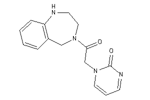 1-[2-keto-2-(1,2,3,5-tetrahydro-1,4-benzodiazepin-4-yl)ethyl]pyrimidin-2-one