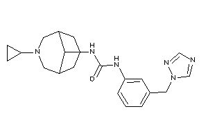 1-(7-cyclopropyl-7-azabicyclo[3.3.1]nonan-9-yl)-3-[3-(1,2,4-triazol-1-ylmethyl)phenyl]urea