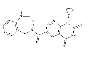 1-cyclopropyl-6-(1,2,3,5-tetrahydro-1,4-benzodiazepine-4-carbonyl)pyrido[2,3-d]pyrimidine-2,4-quinone