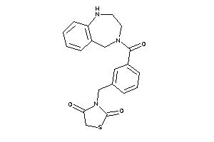 3-[3-(1,2,3,5-tetrahydro-1,4-benzodiazepine-4-carbonyl)benzyl]thiazolidine-2,4-quinone