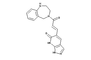 5-[3-keto-3-(1,2,3,5-tetrahydro-1,4-benzodiazepin-4-yl)prop-1-enyl]-1,7-dihydropyrazolo[3,4-b]pyridin-6-one