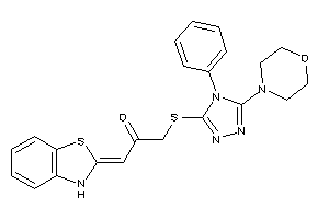 1-(3H-1,3-benzothiazol-2-ylidene)-3-[(5-morpholino-4-phenyl-1,2,4-triazol-3-yl)thio]acetone