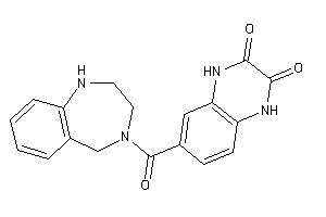 Image of 6-(1,2,3,5-tetrahydro-1,4-benzodiazepine-4-carbonyl)-1,4-dihydroquinoxaline-2,3-quinone